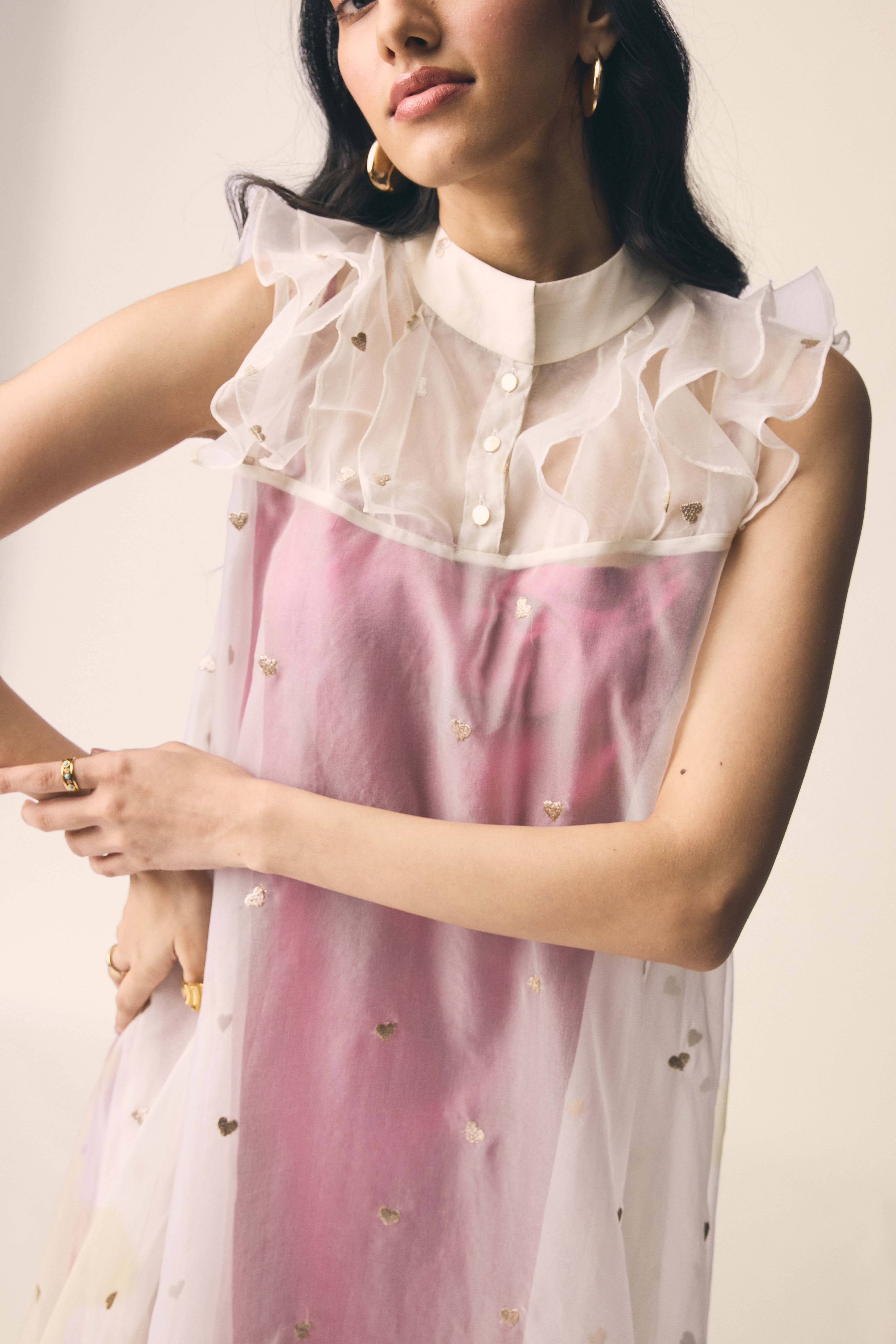 Chanda Dress in Sangria Pink