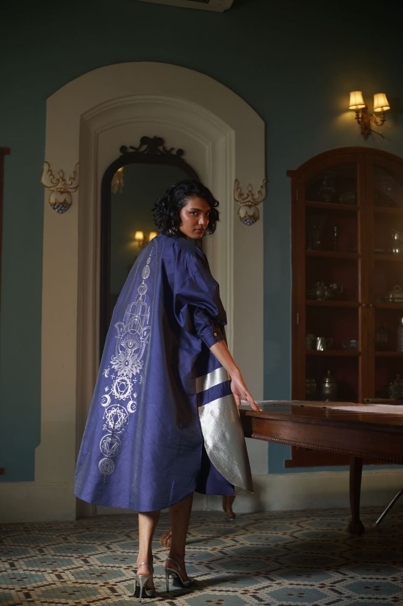 Siddha Dress in Dark Blue