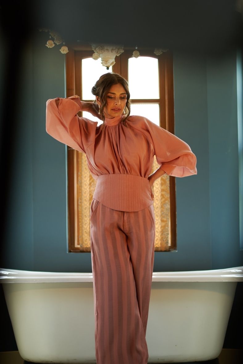 Ina Set in Plum Orange