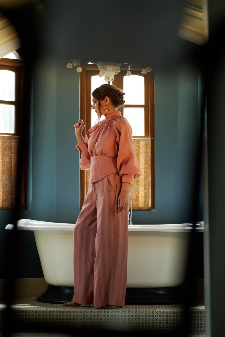 Ina Set in Plum Orange