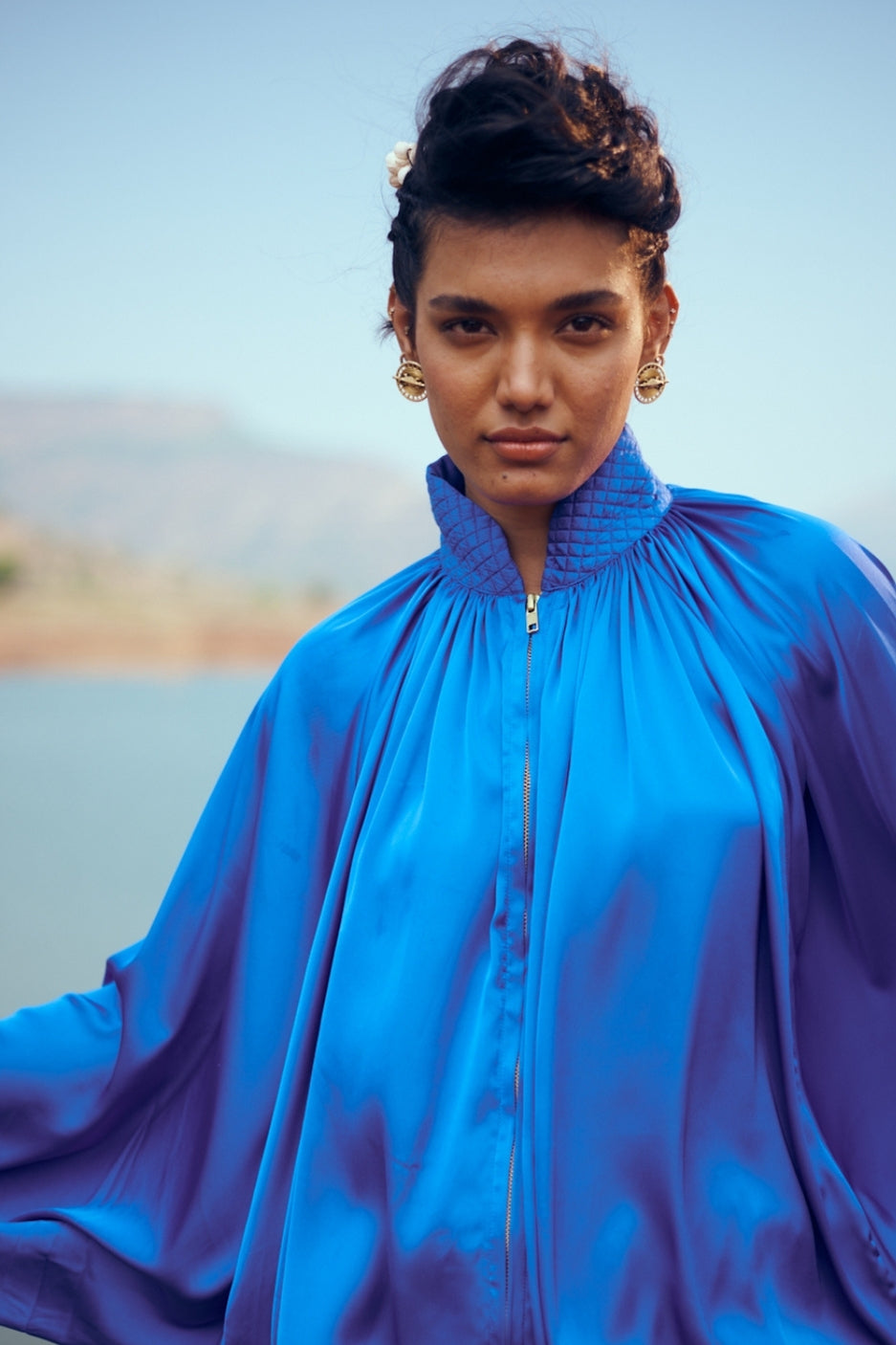 The Float Top in Bright Blue