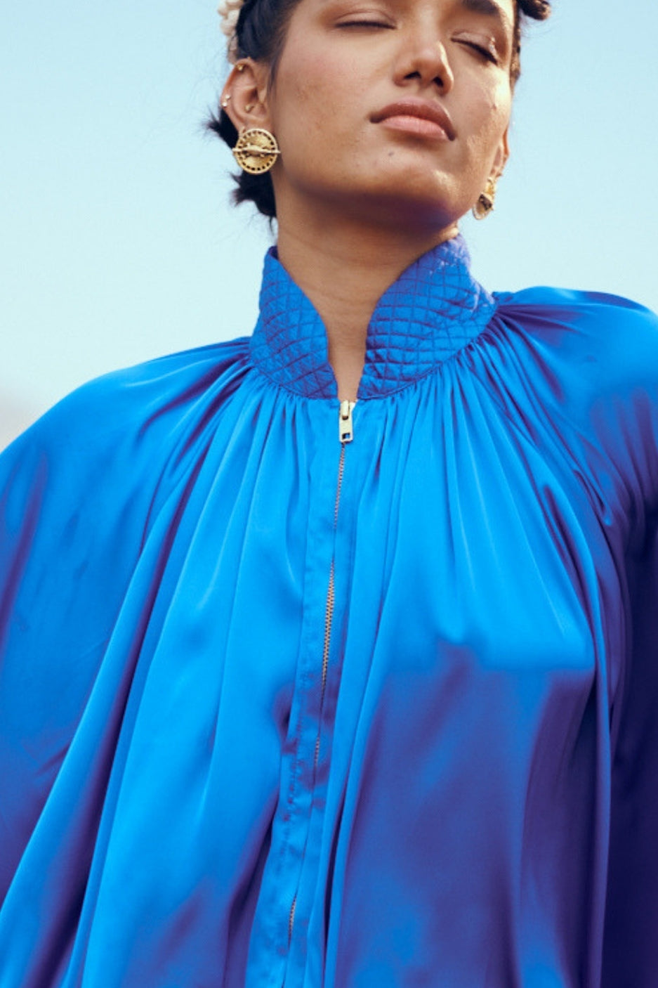 The Float Top in Bright Blue