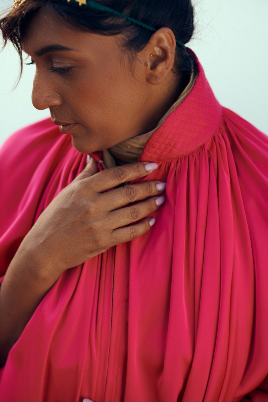 The Float Top in Fuchsia Pink