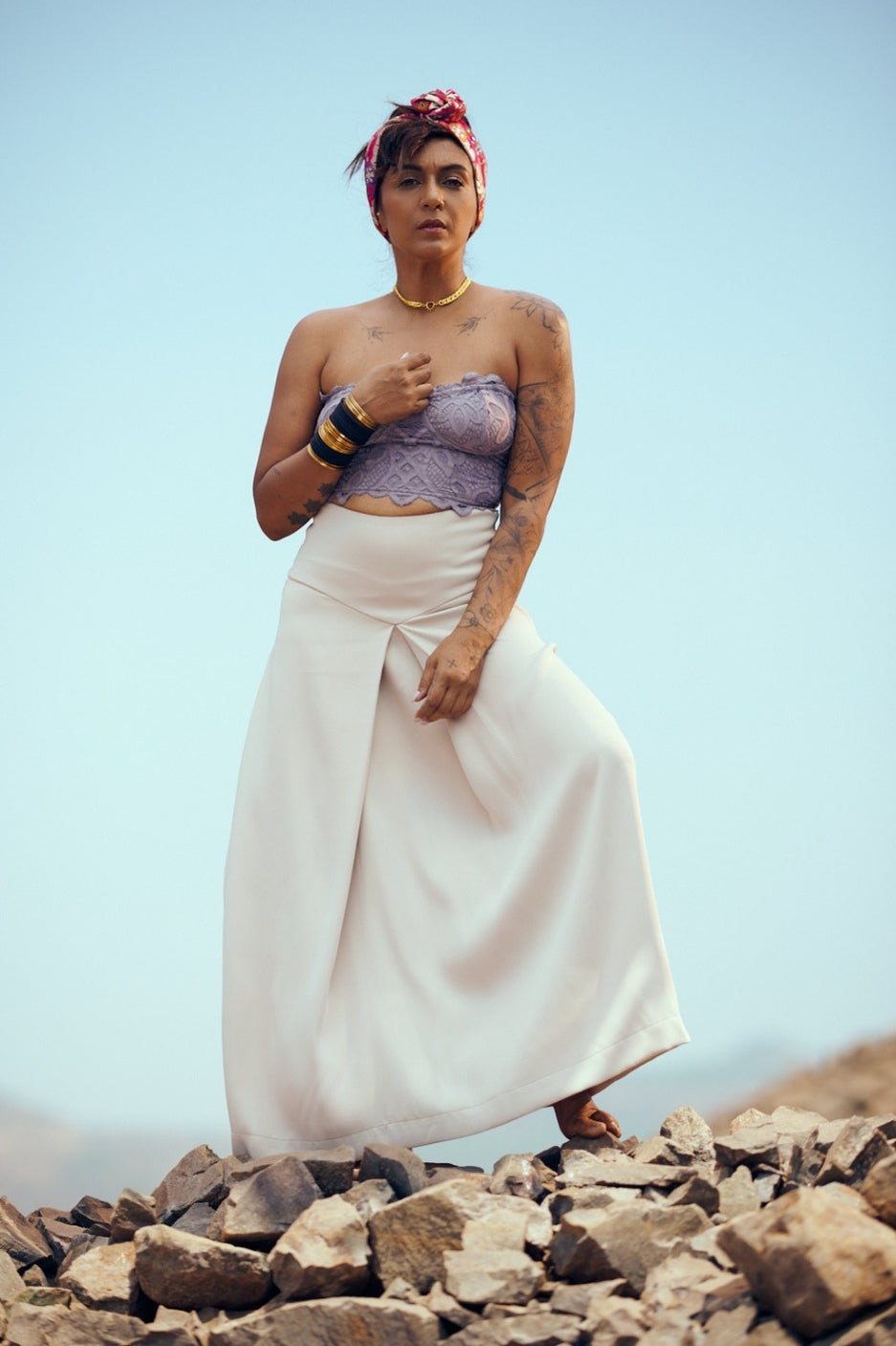 Orb skirt in Light Tan