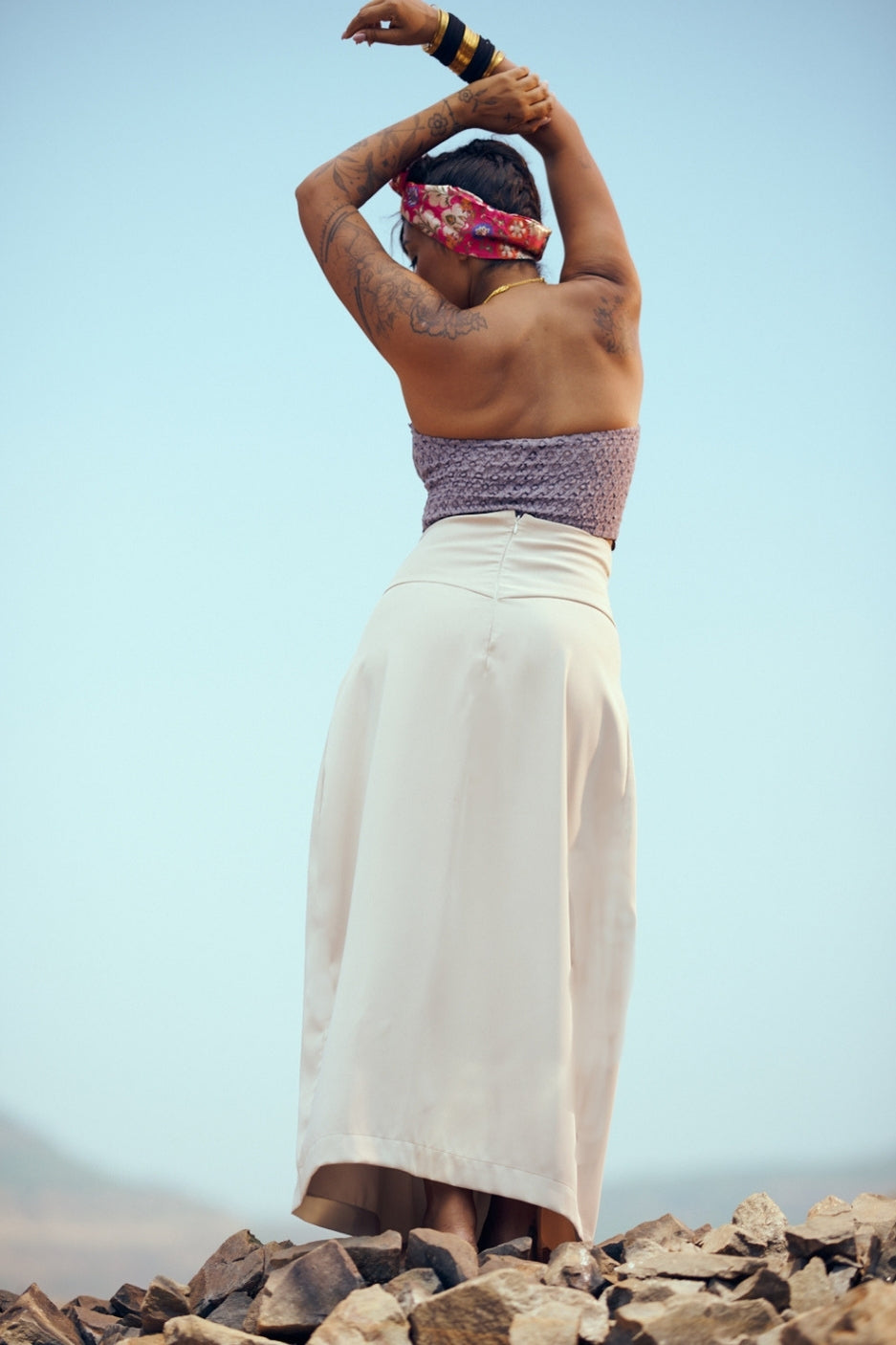 Orb skirt in Light Tan