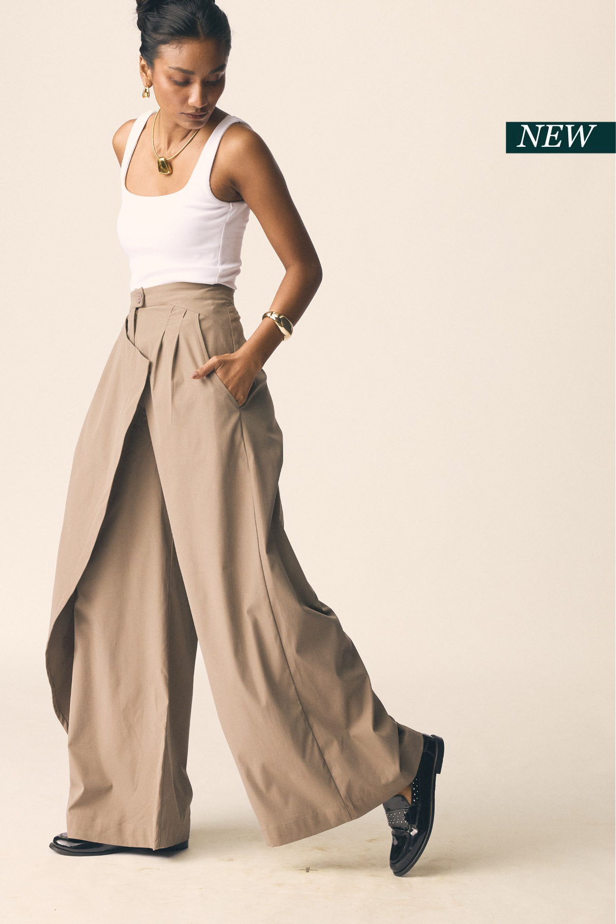 Drift Pants in Coco Brown Twill