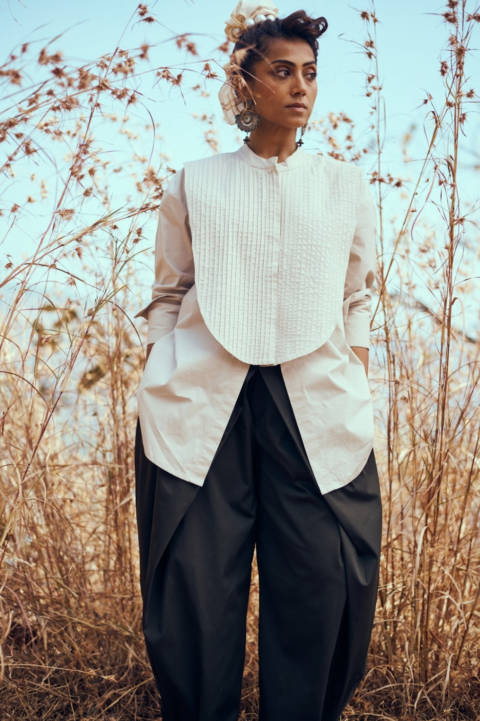 Tux Shirt In Light Grey