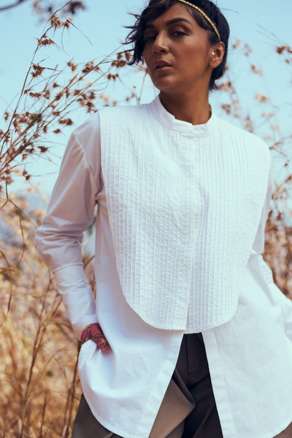 Tux Shirt In White