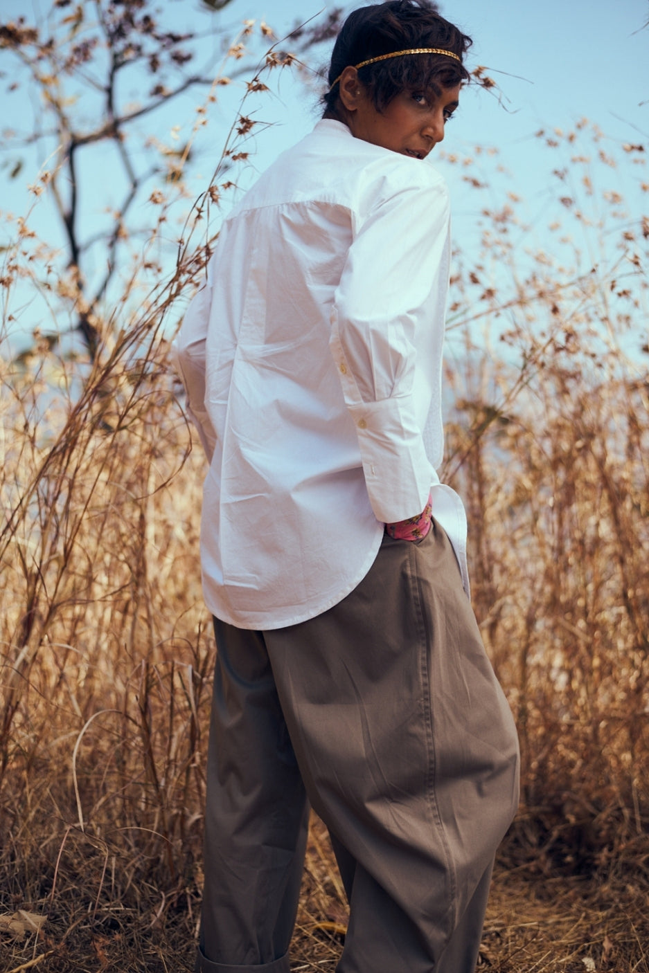 Tux Shirt In White
