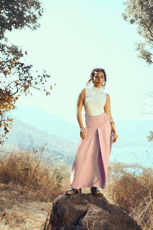 Orb skirt in Light Pink