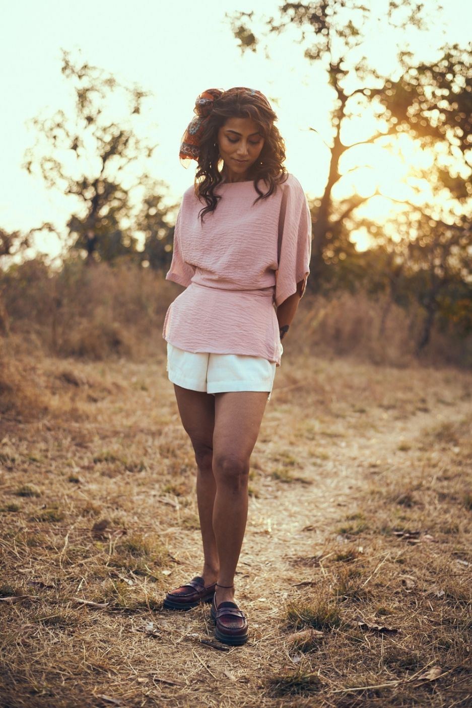 Sola Co-ord Set in Dusky Pink