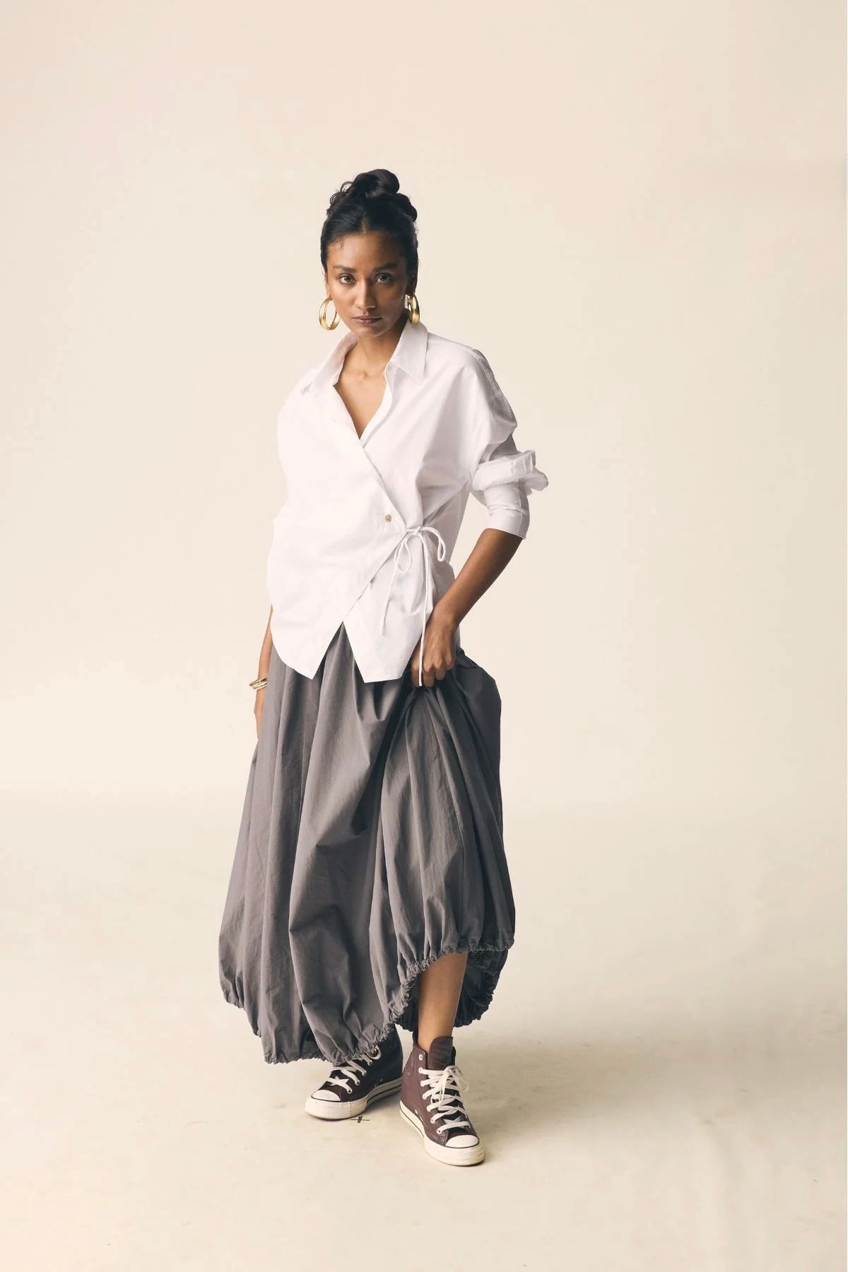 Shanghai Skirt in Dark Grey