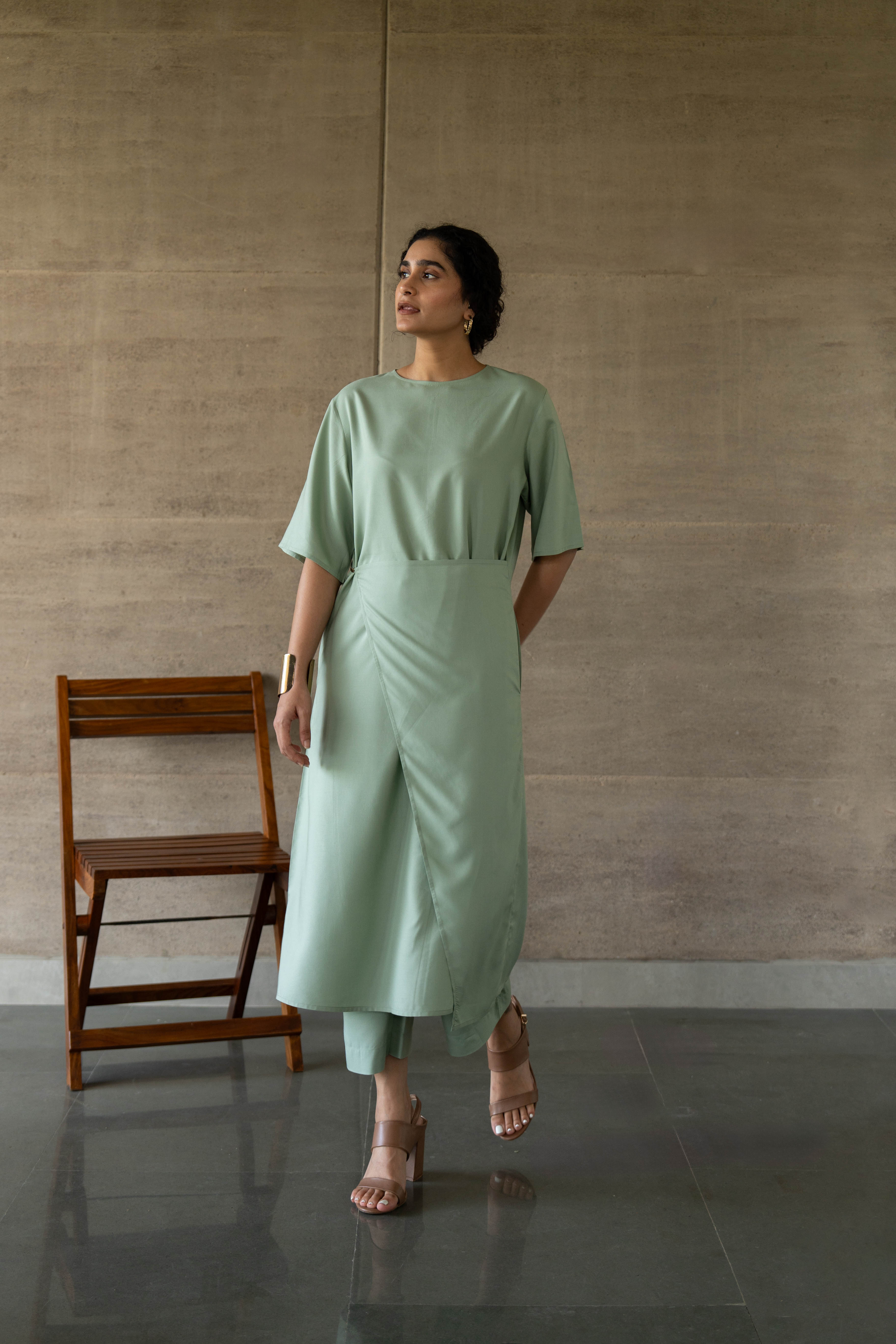 Nubra Co-Ord Set Sap Green