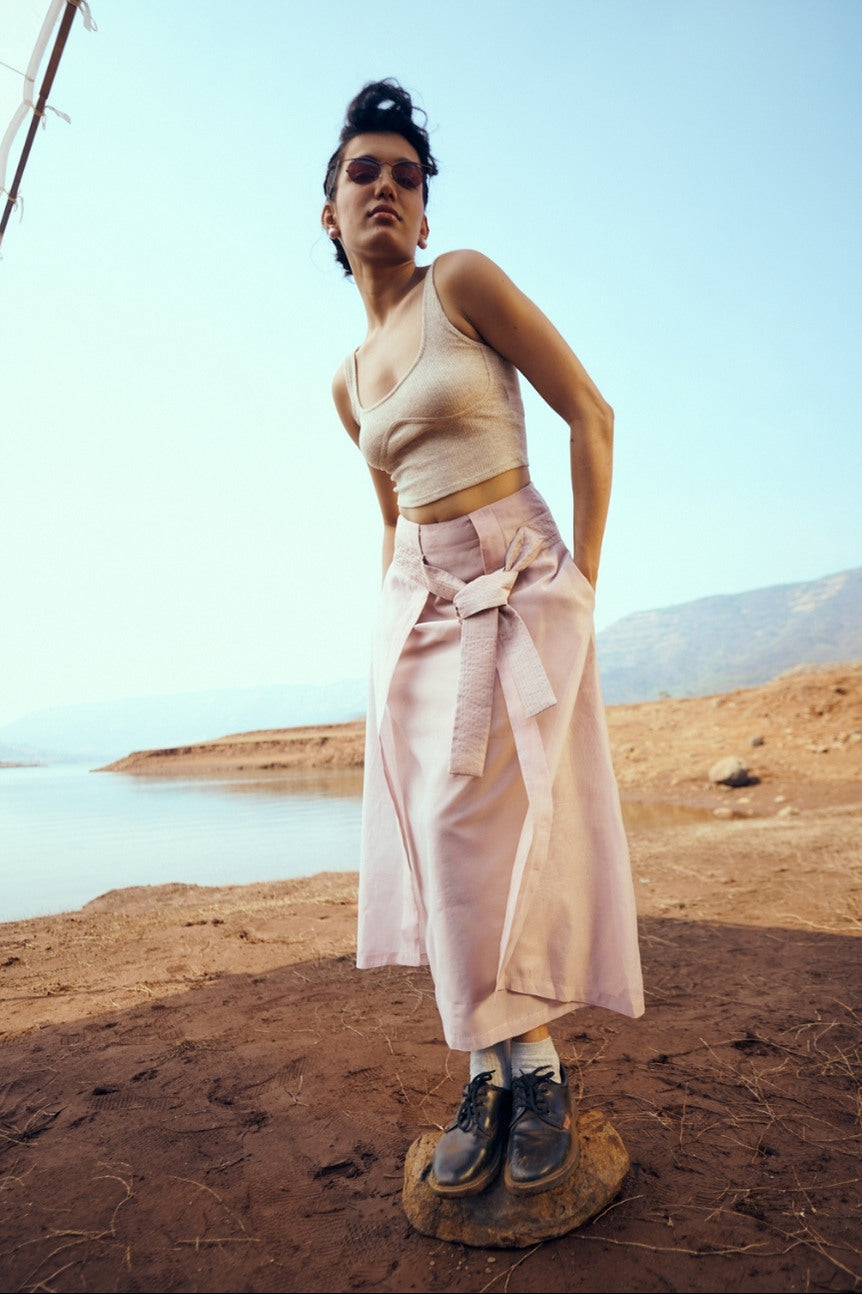 Nami Skirt in Dusky Pink