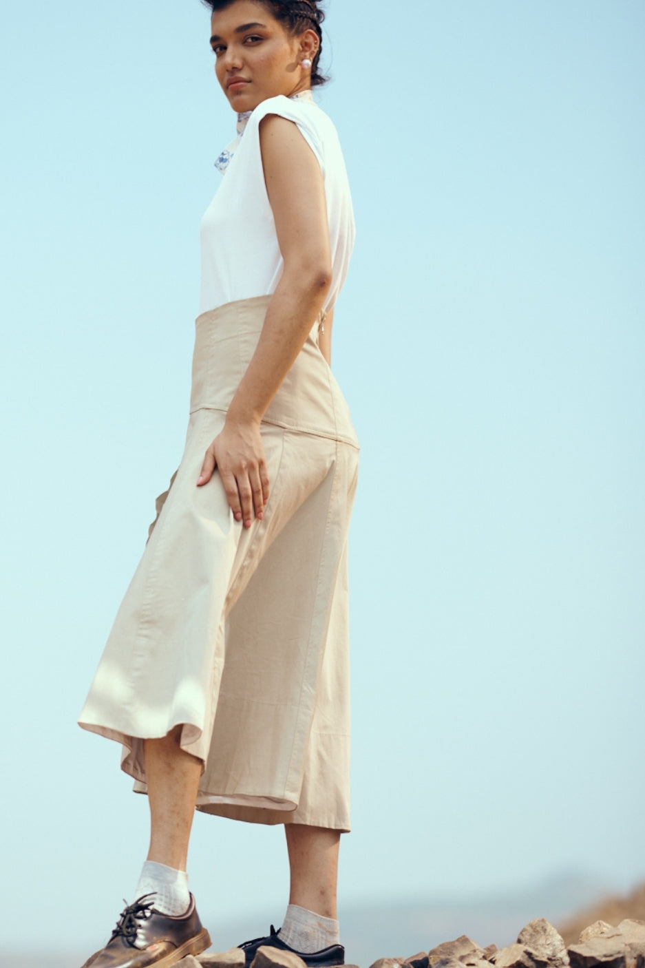 Halo Skirt in Tan