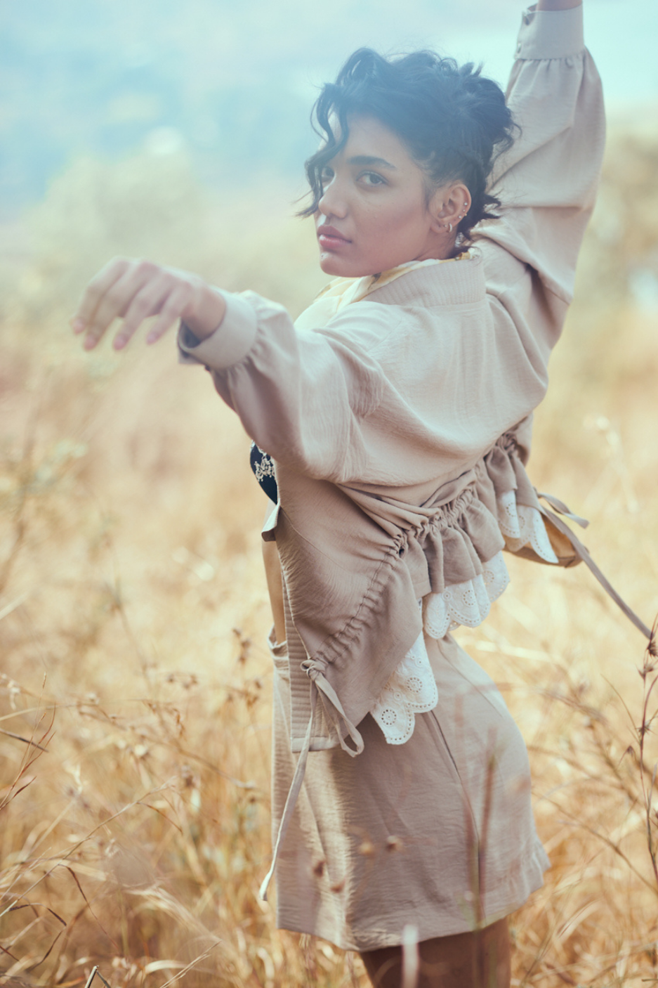Noa Co-ord Set in Tan