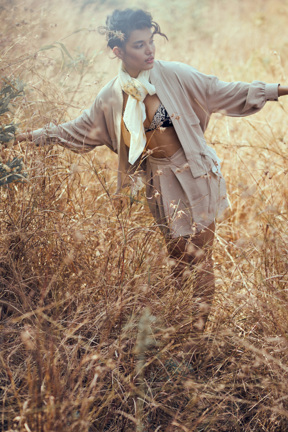 Noa Co-ord Set in Tan