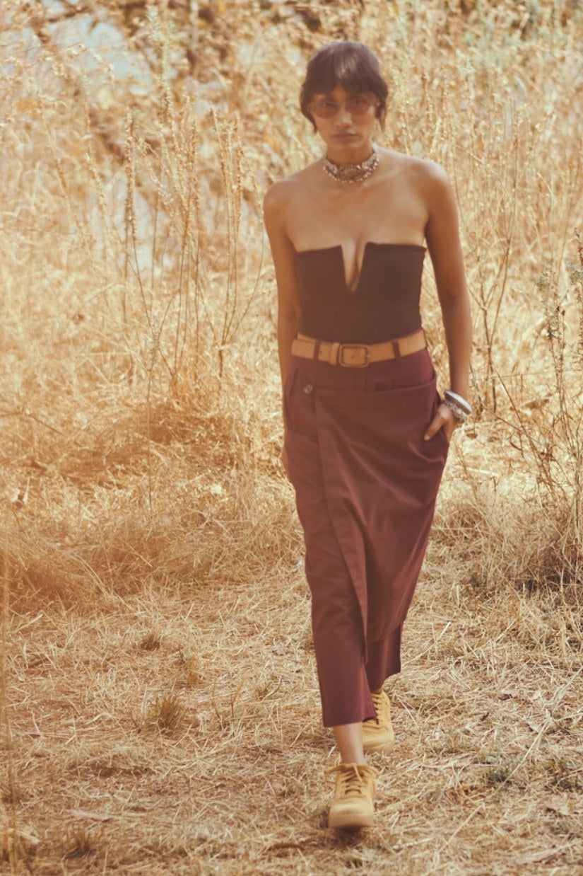 Lina Pants in Deep Wine