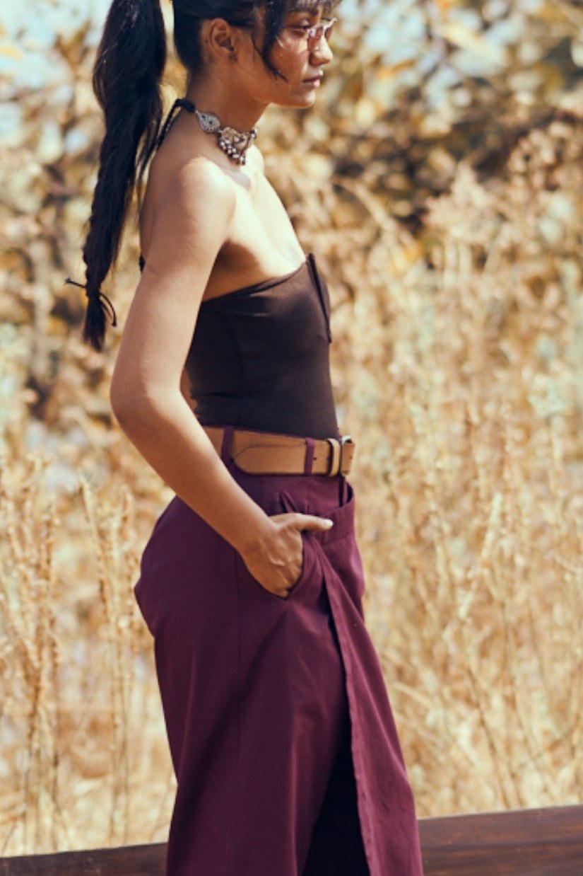 Lina Pants in Deep Wine