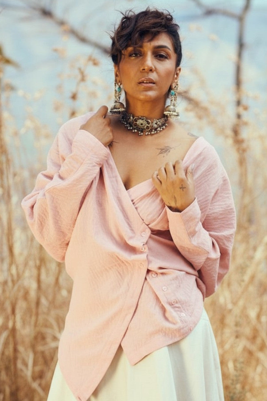 Sora Top In Powder Pink