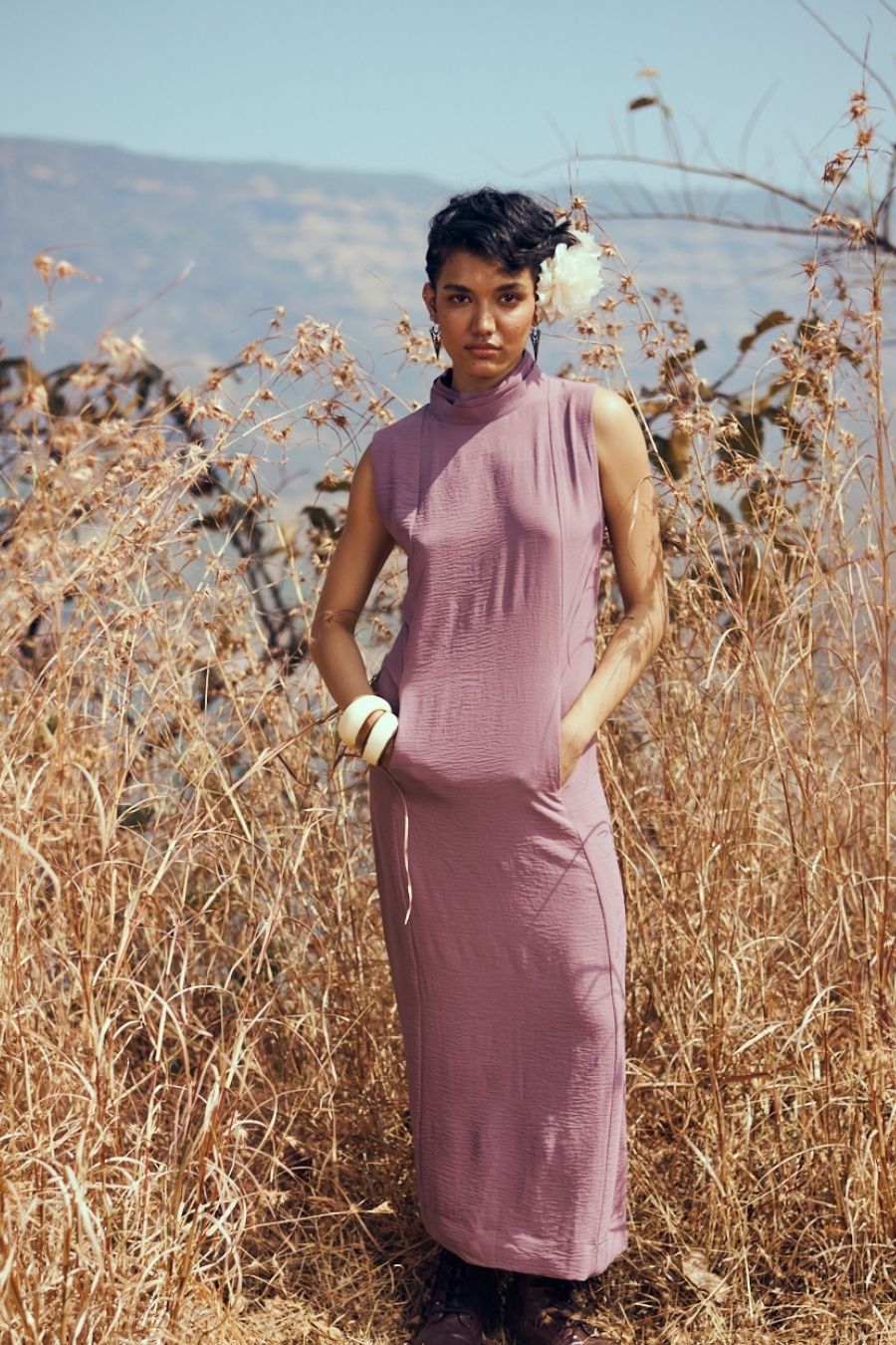 Breeze Dress In Mauve