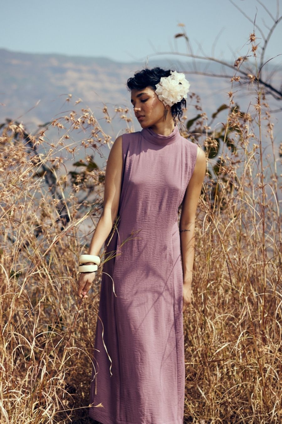 Breeze Dress In Mauve