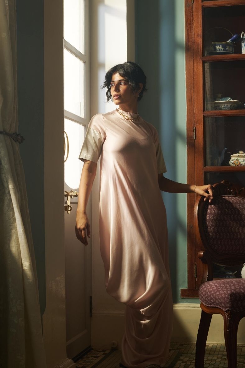 Skye Dress in English Rose Pink