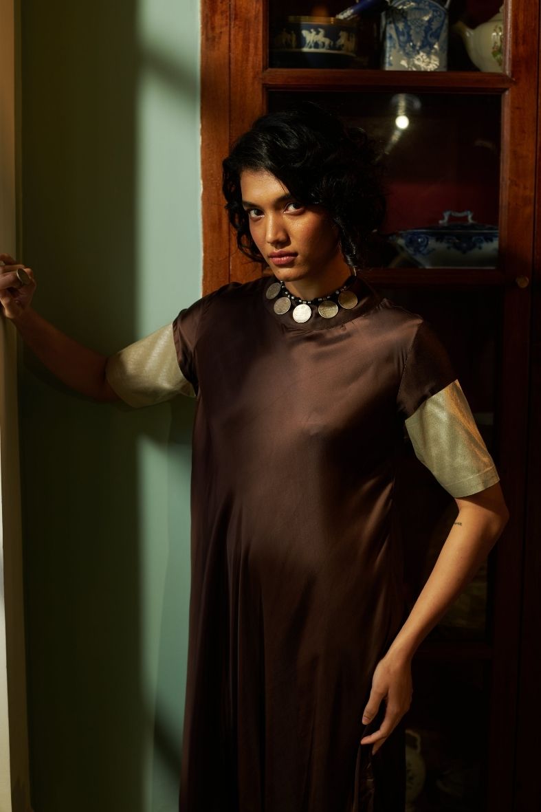 Skye Dress in Dark Chocolate Brown