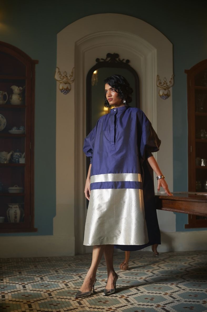 Siddha Dress in Dark Blue