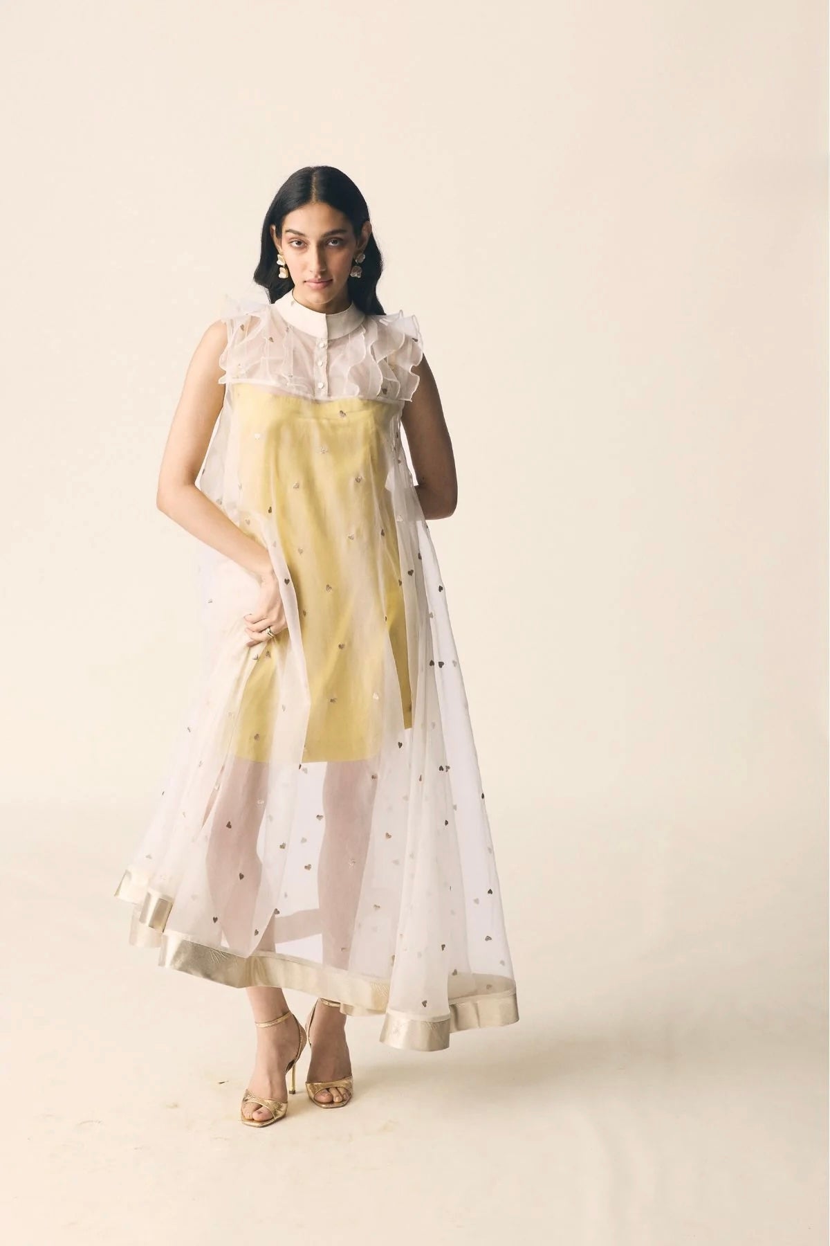 Chanda Dress in Kesar Yellow