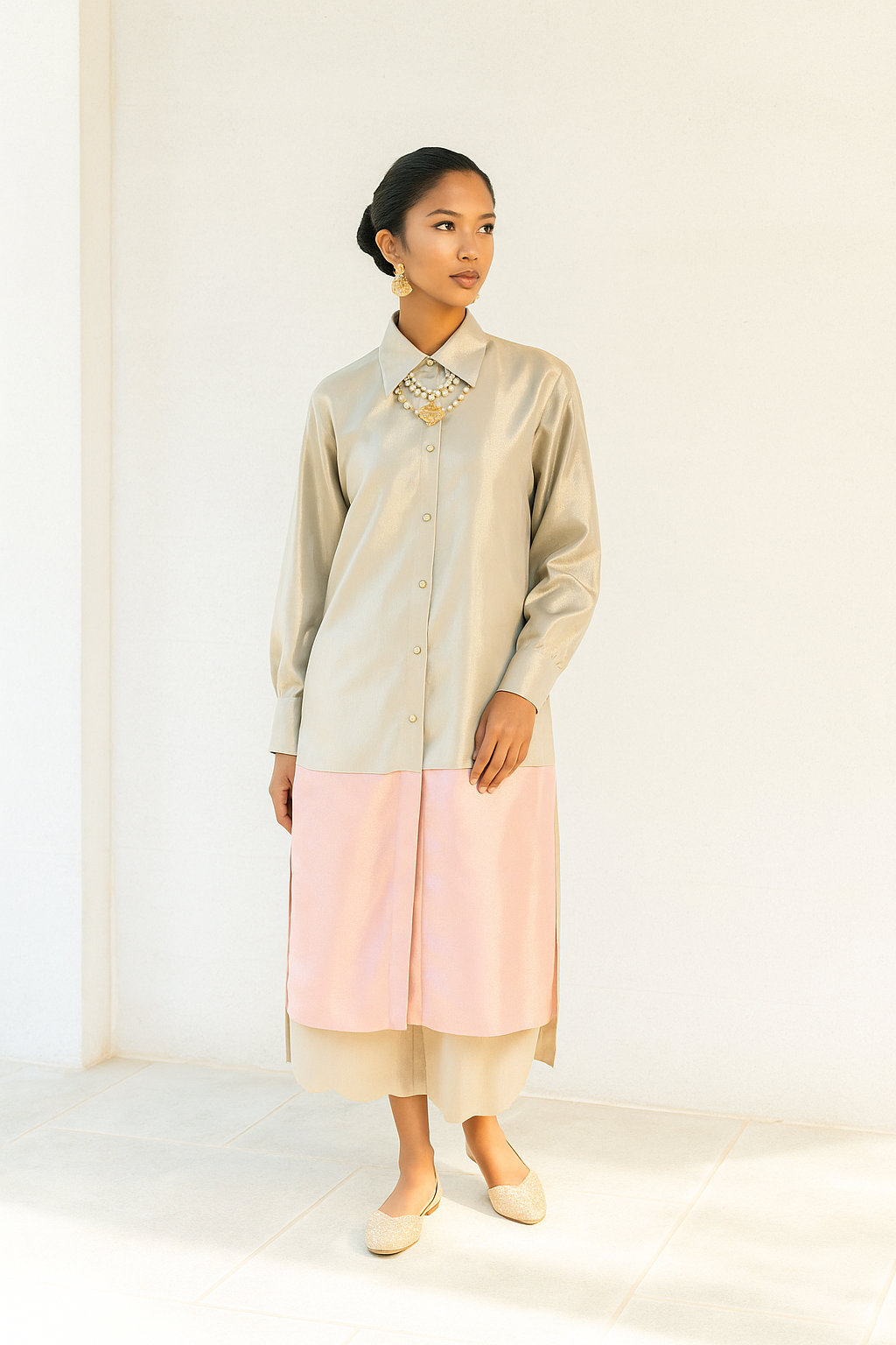 Sha Fusions Co-ord Set Copper