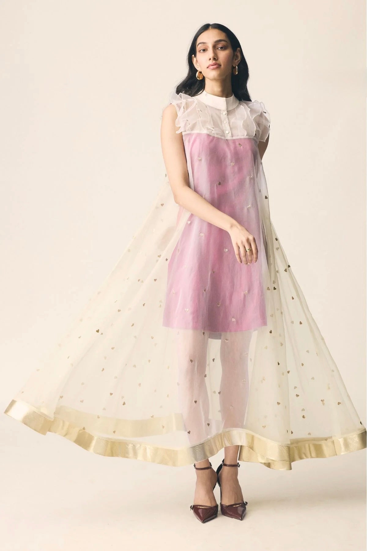 Chanda Dress in Sangria Pink