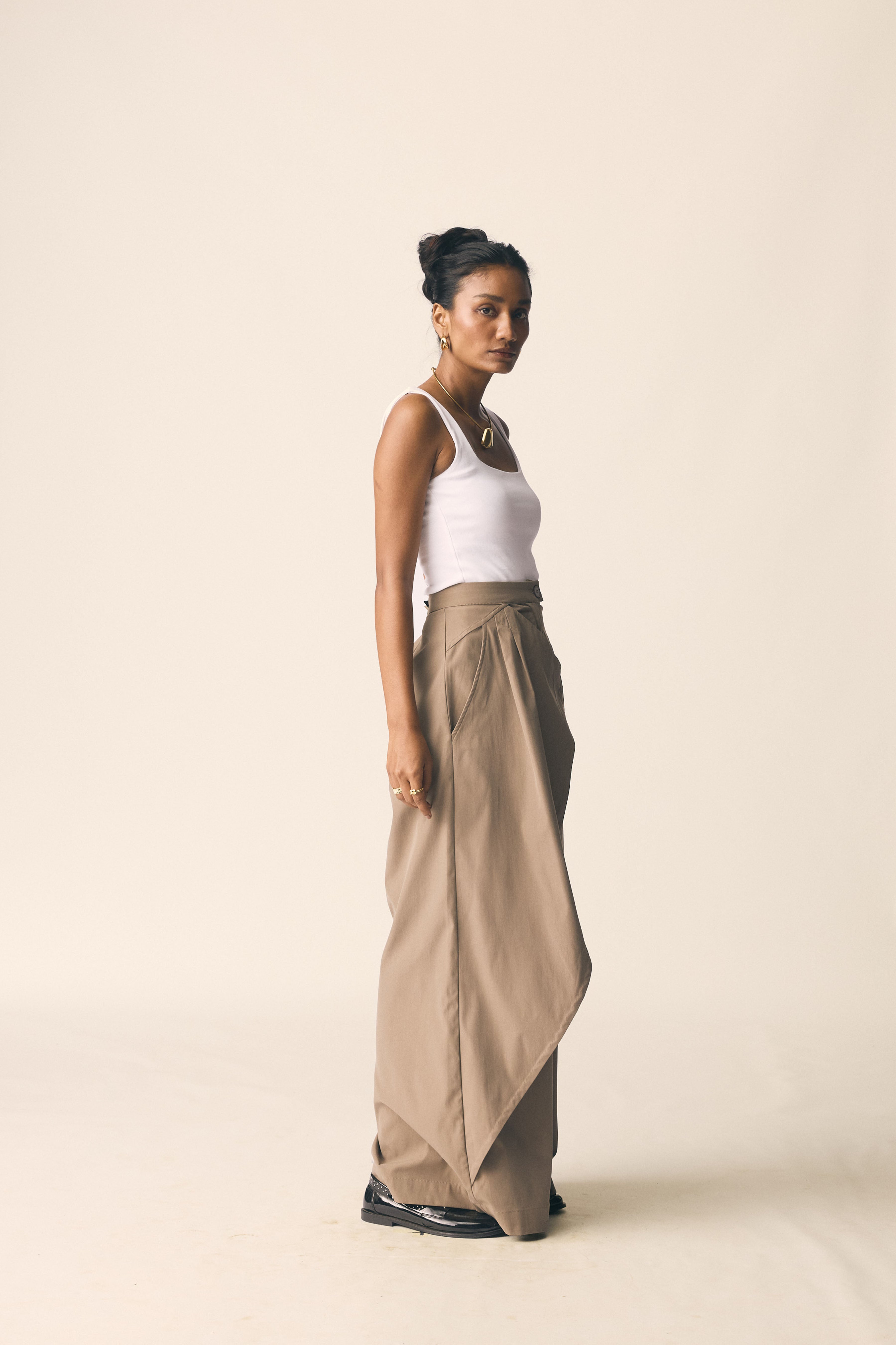 Drift Pants in Coco Brown Twill