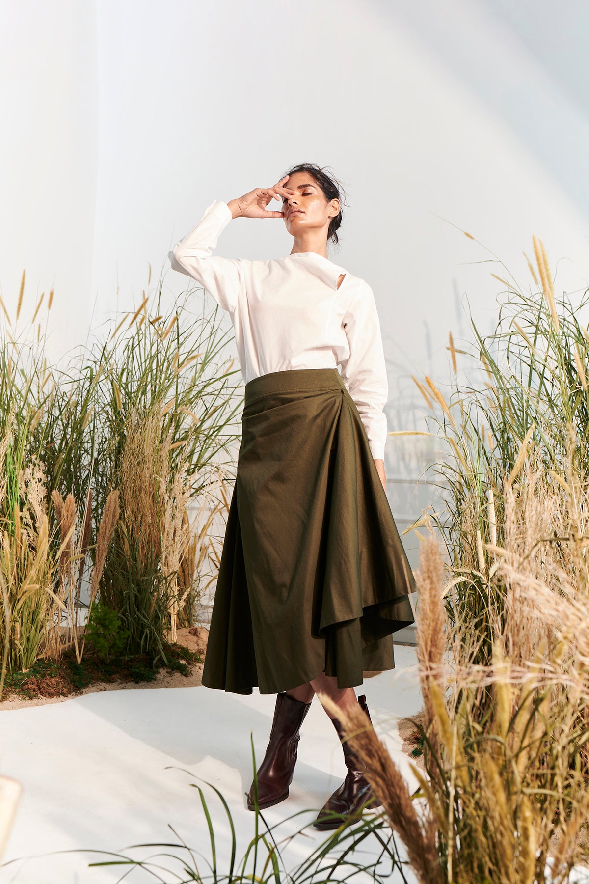 Echo Skirt - Dark Green