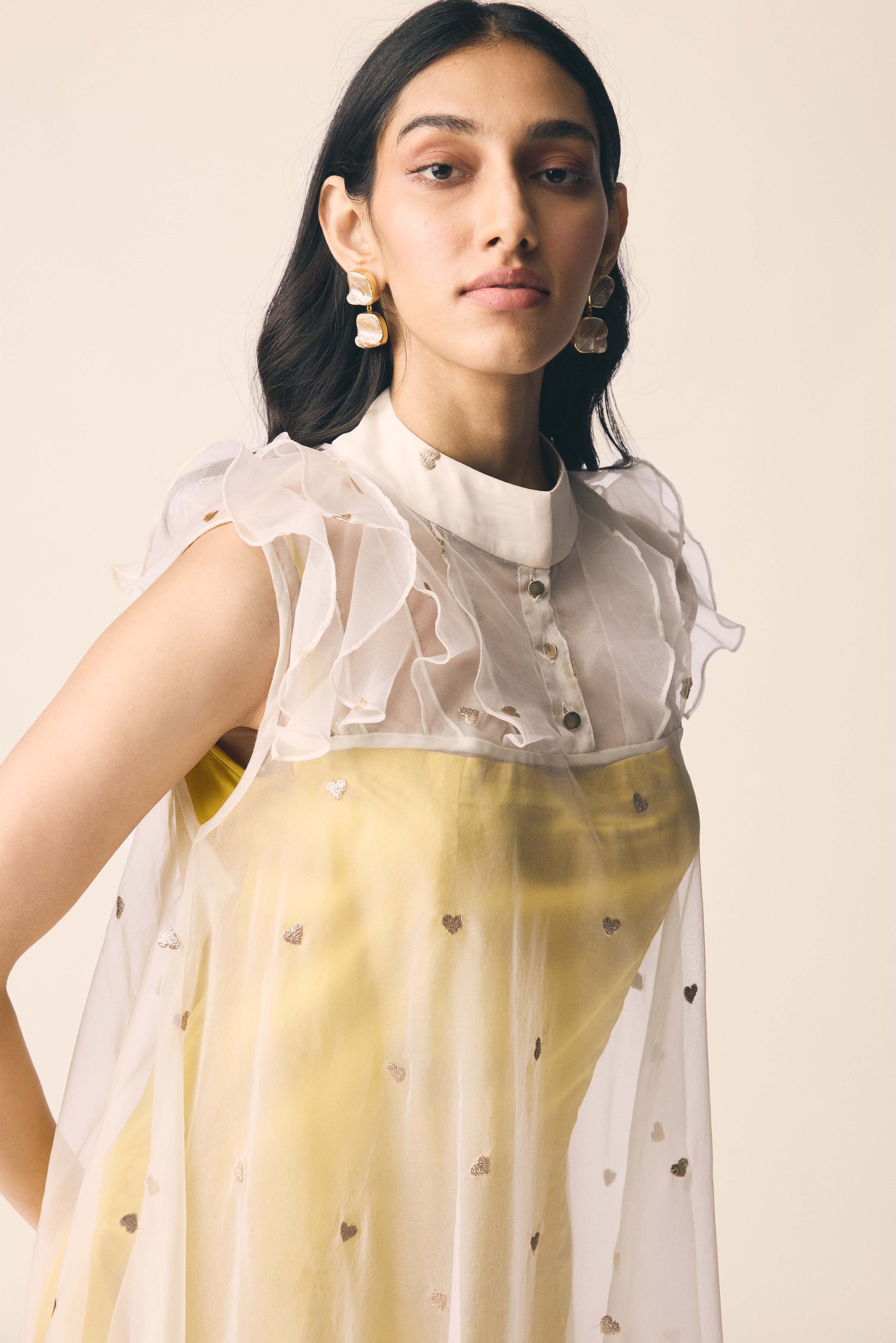 Chanda Dress in Kesar Yellow