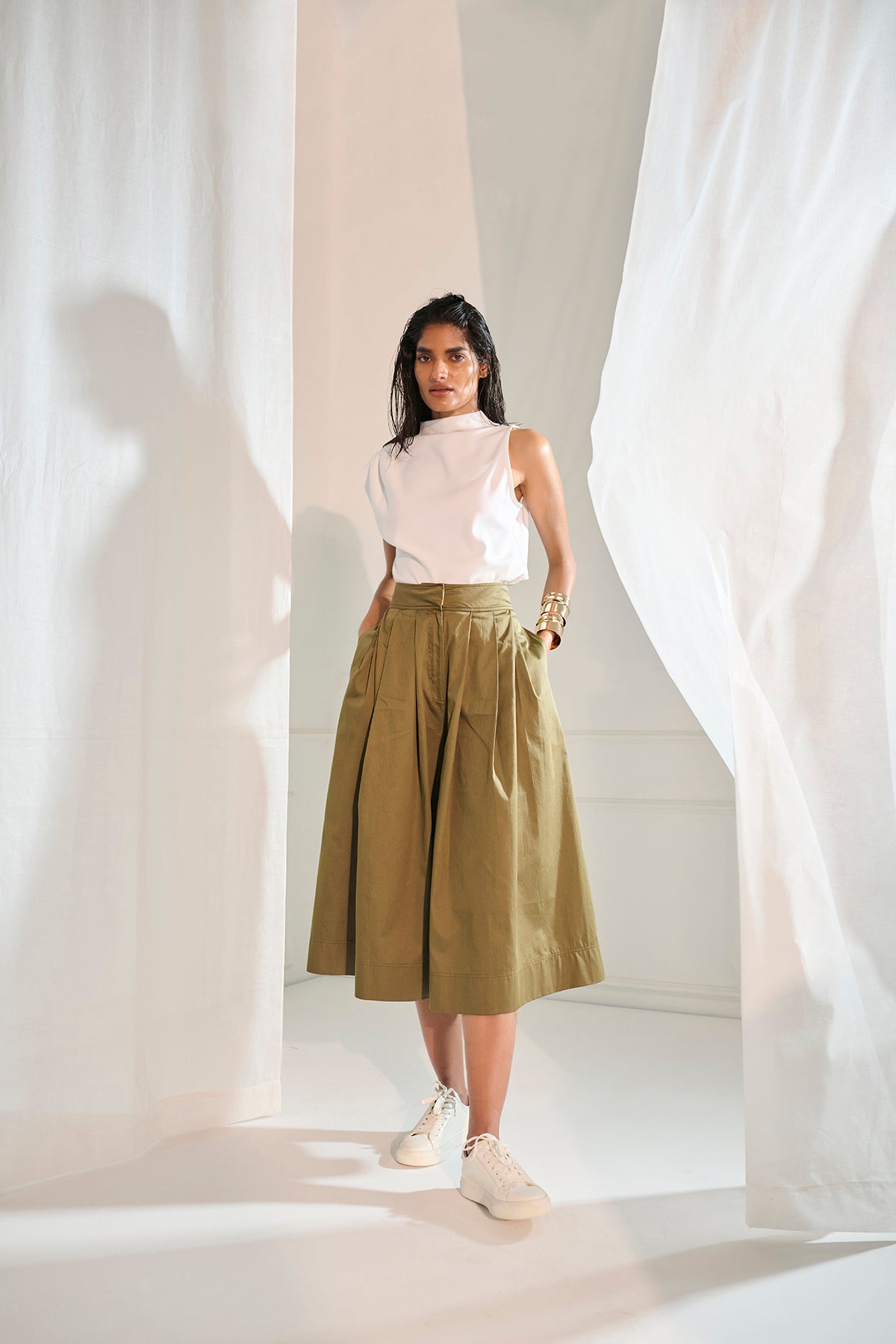 Haven skirt pants - Olive Green