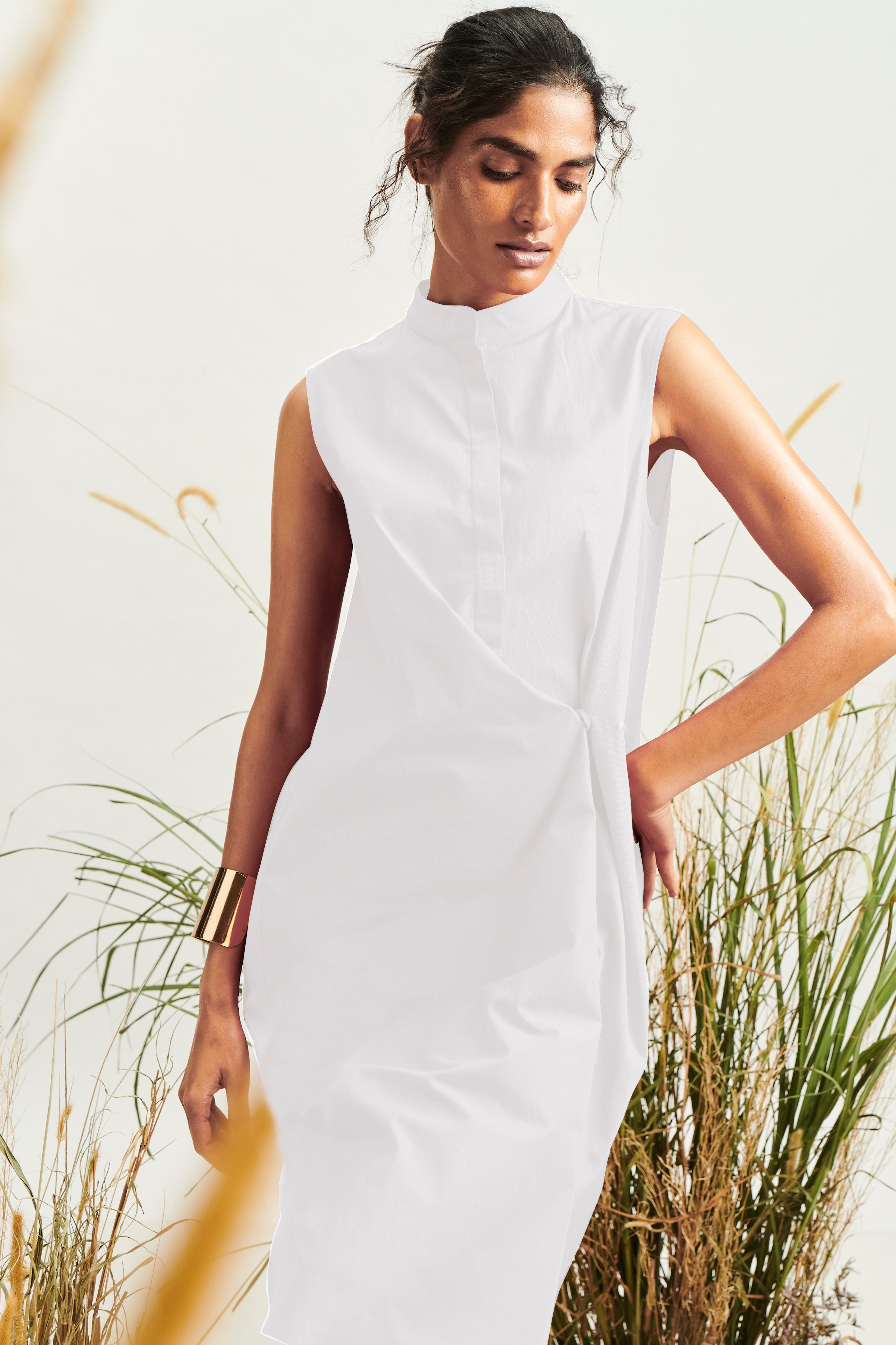 Origami dress - White